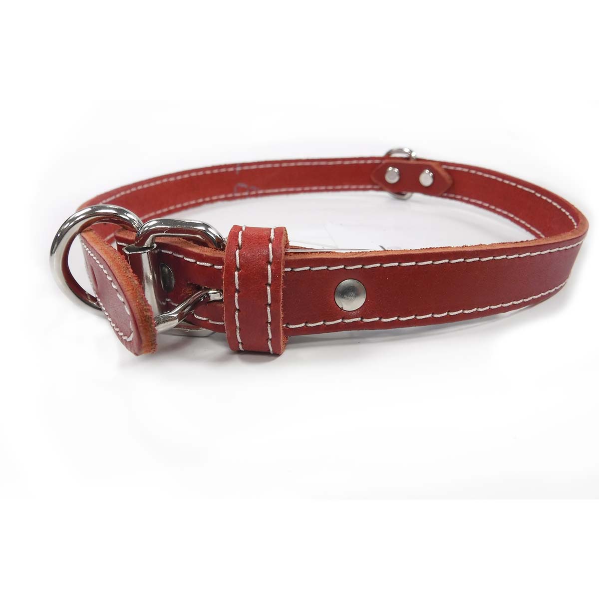 Collar - Single Leather - Red