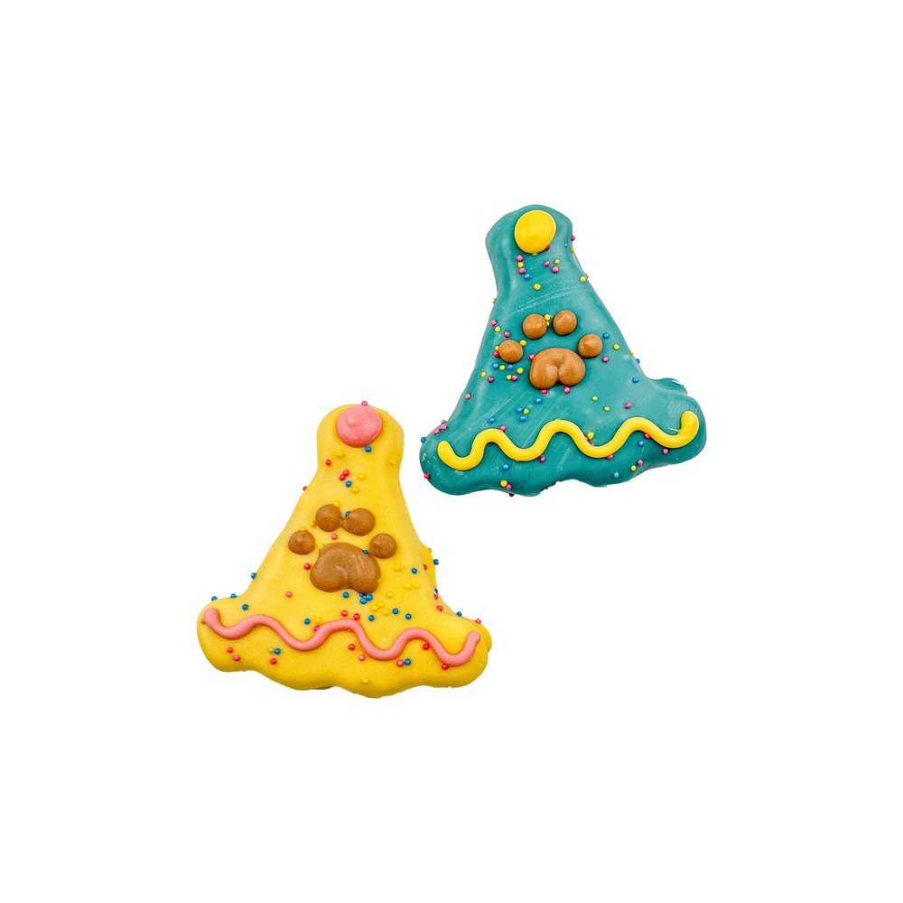 Decorated Dog Cookie - Party Hats