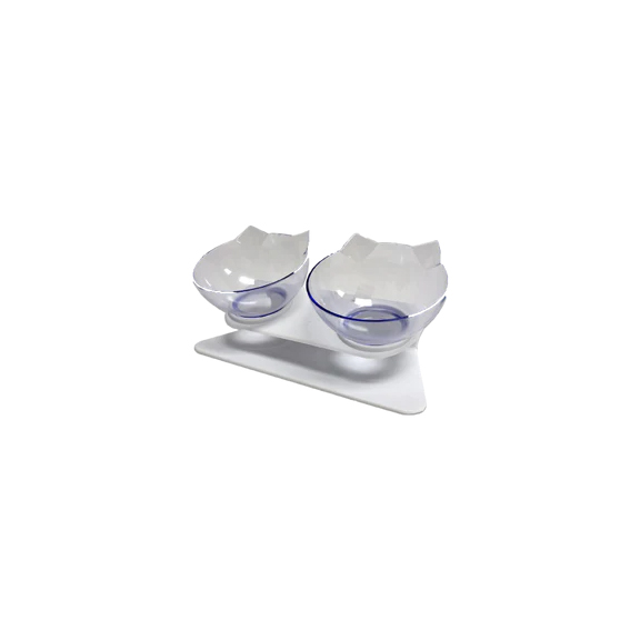 Inclind Double Feeder Bowl