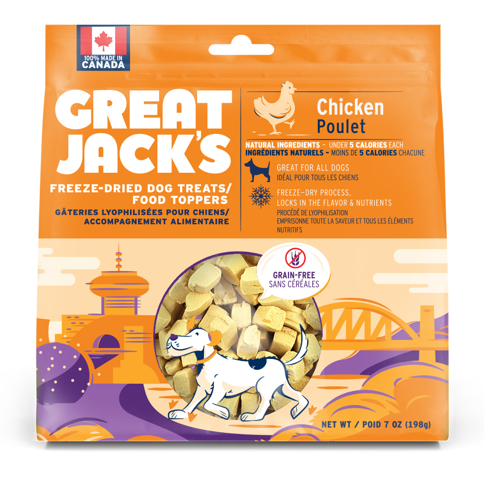 Great Jacks Freeze-Dried Treat & Food Topper - Chicken