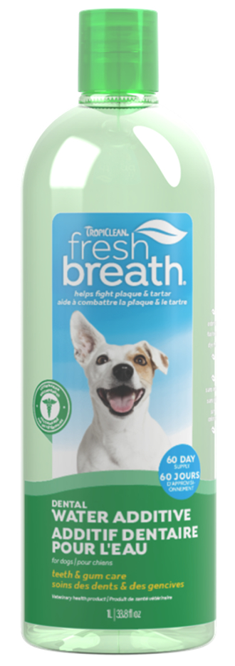 TropiClean Fresh Breath Dental Water Additive for Dogs