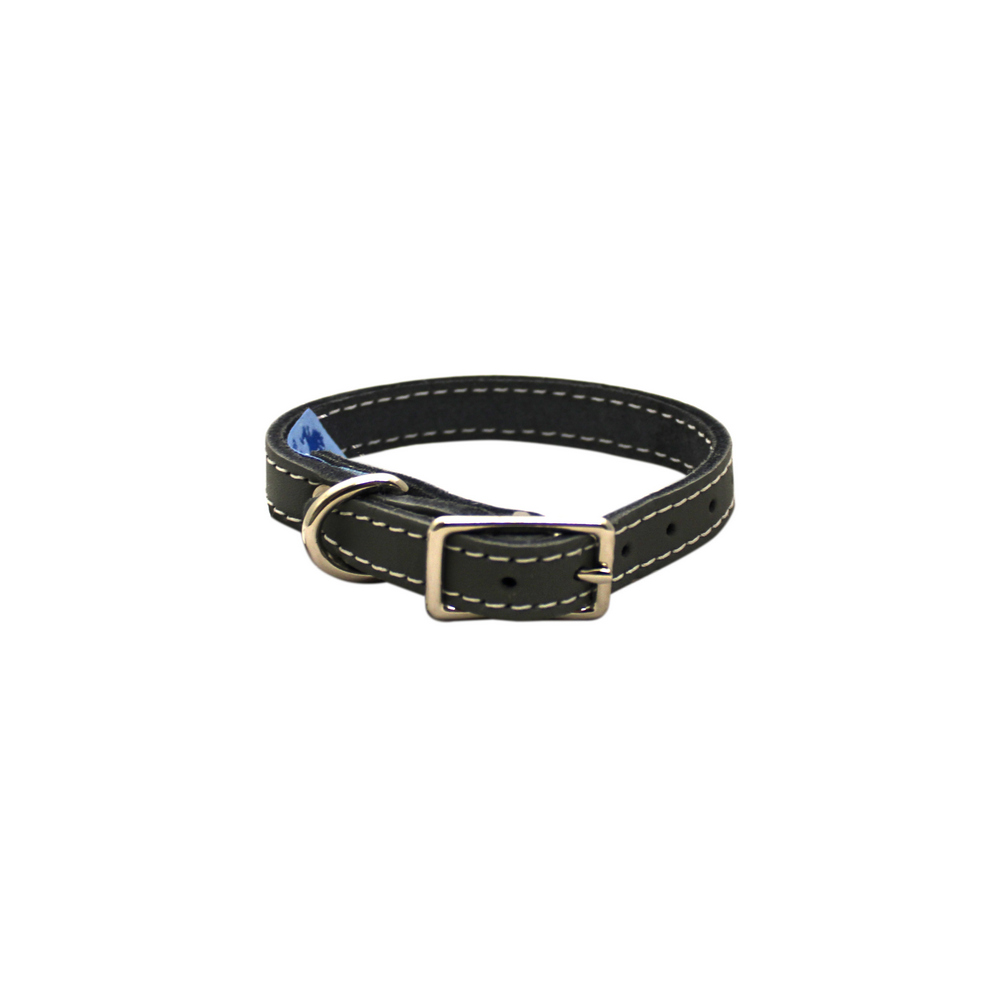 Collar - Single Leather - Grey