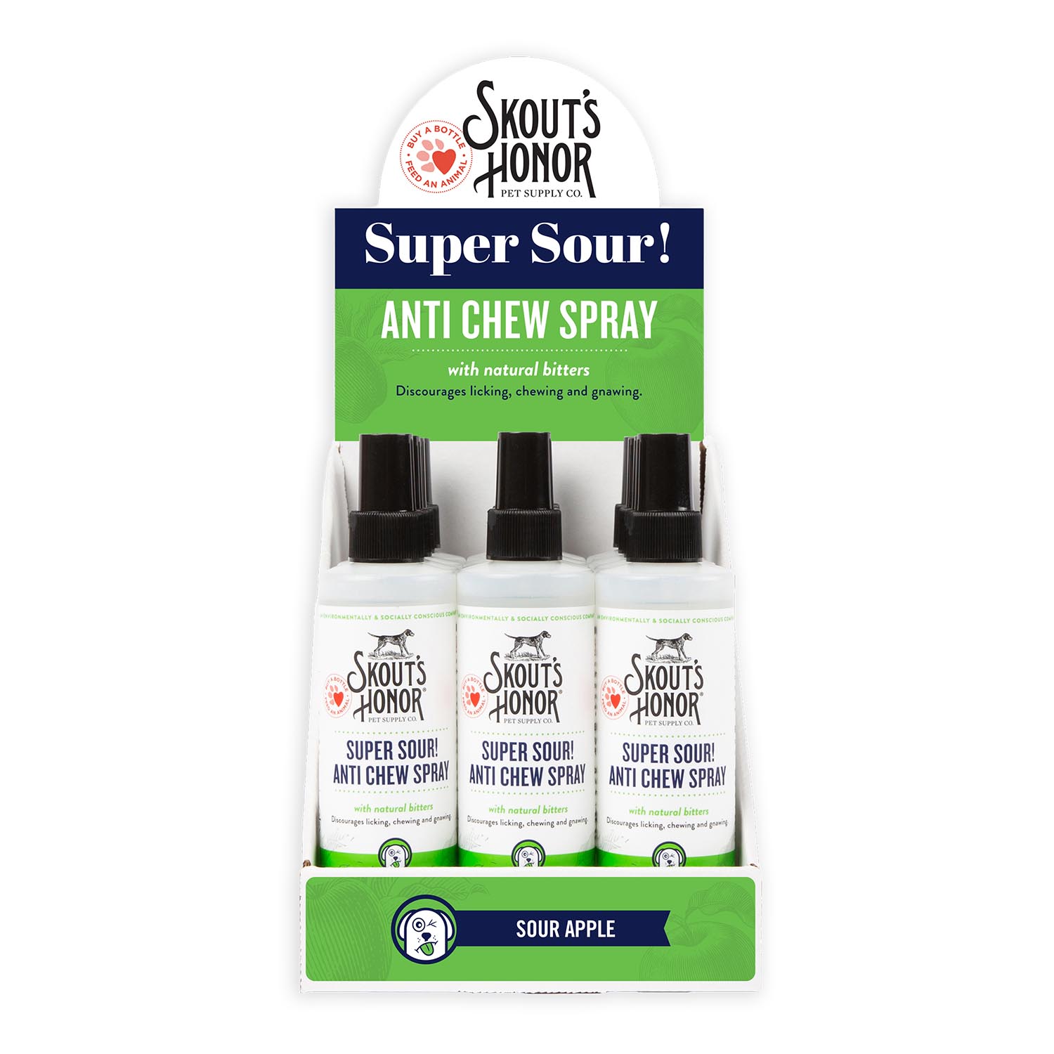 Super Sour! Anti Chew Spray Counter Display - 12pc