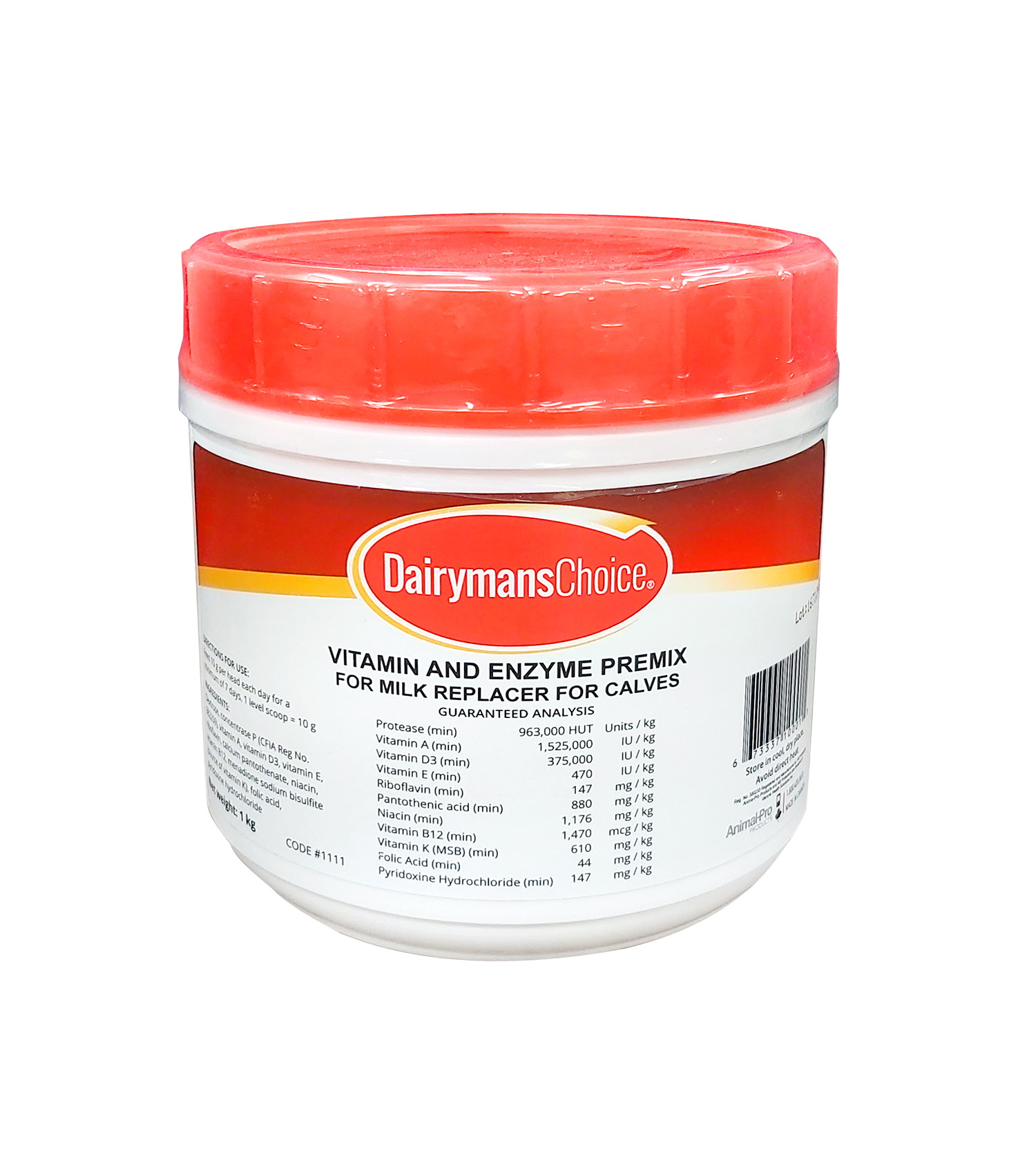 Dairymans Choice - Vitamin, Mineral, & Enzyme Premix for Calves