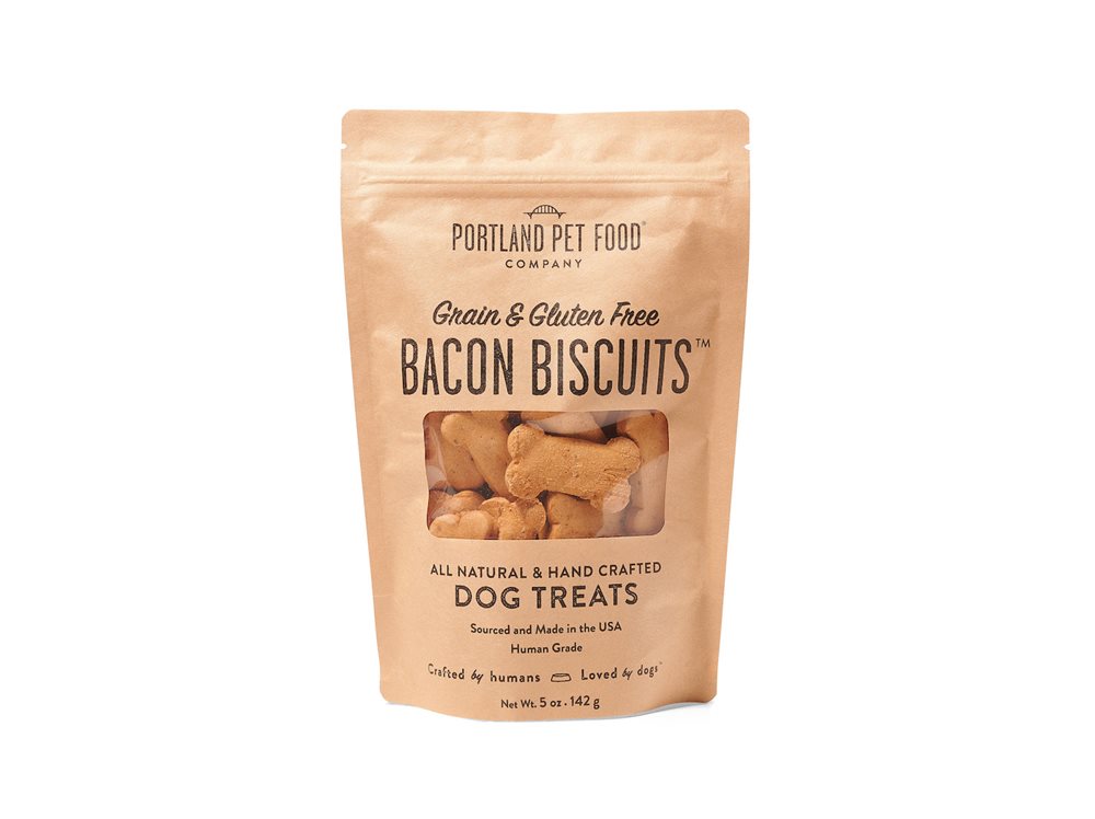 Grain & Gluten-Free Bacon Dog Biscuits