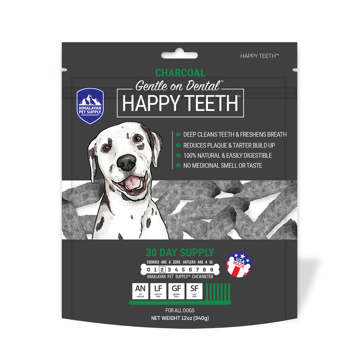 Happy Teeth - Charcoal