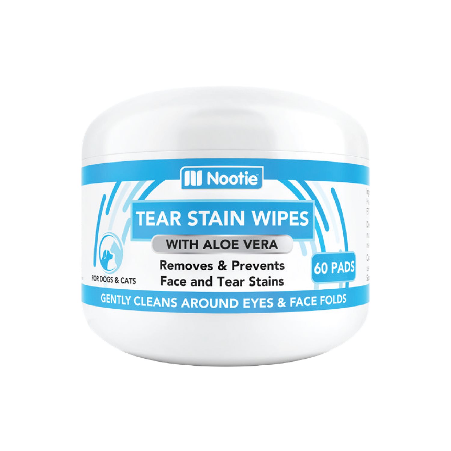 Tear Stain Wipes with Aloe Vera