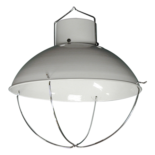 Heat Lamp - Brooder - Steel Shade - White 10