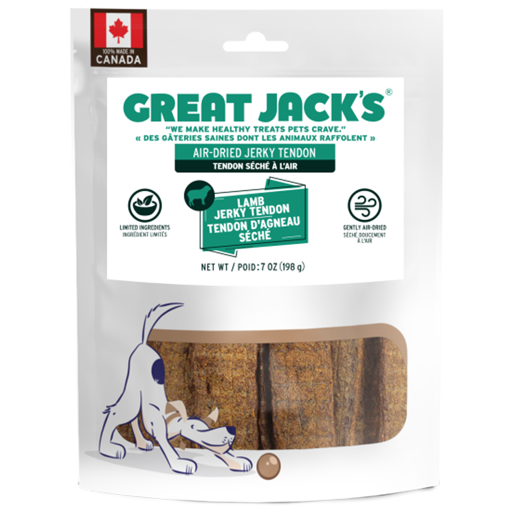 Great Jack's - Air Dried Jerky Tendons - Lamb