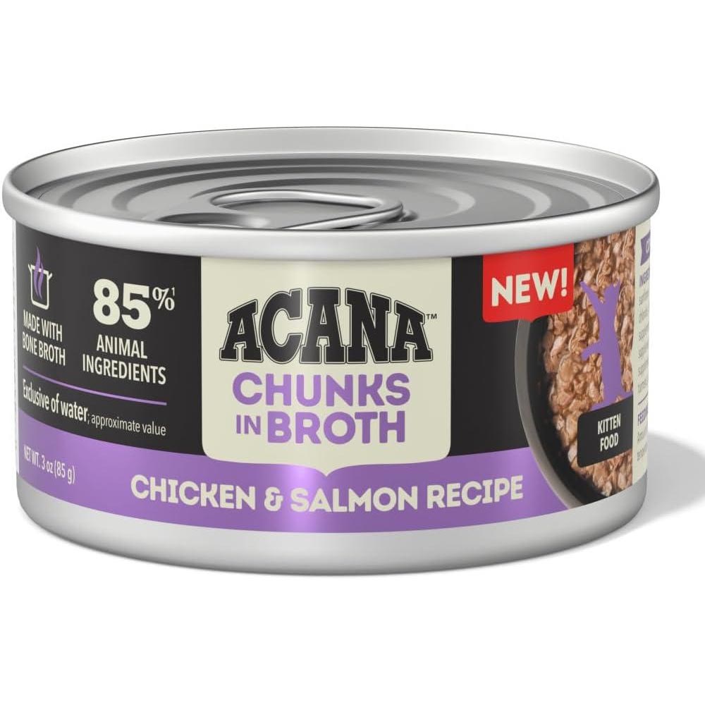 Chunks in Bone Broth - Chicken & Salmon - Kitten