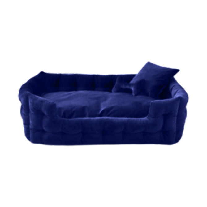 Luxury velour Rectangle bed