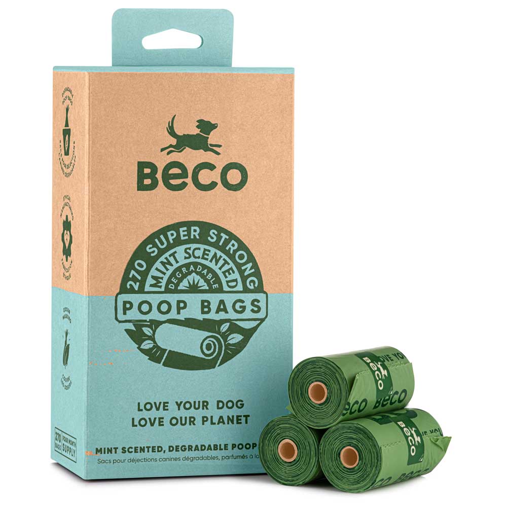 Mint Scented Degradable Poop Bags