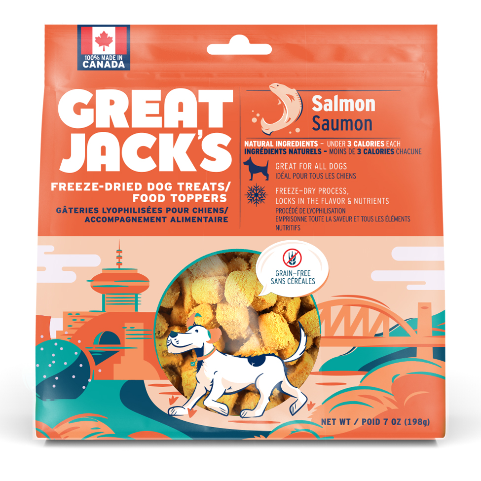 Great Jacks Freeze-Dried Treat & Food Topper - Salmon