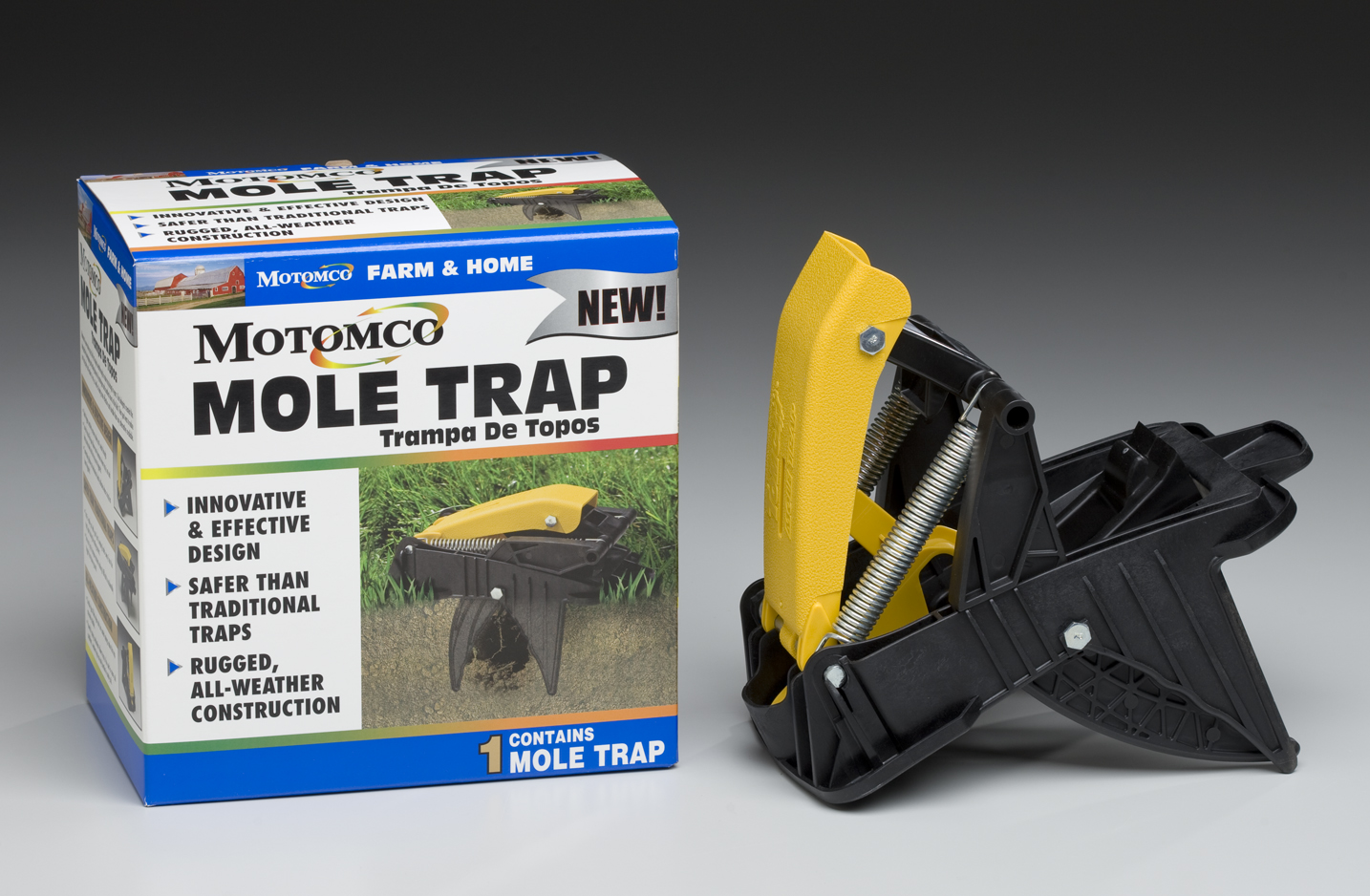 MOTOMCO Heavy-Duty Dual-Spring Mole Trap 065-920