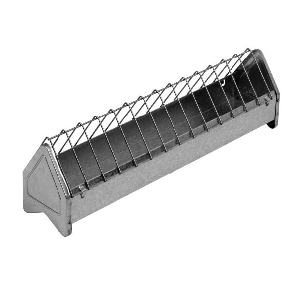 Feeder Trough - Galvanized with Grate