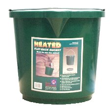 Bucket - Heated - Plastic - Flat Back