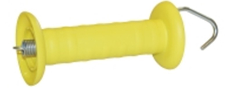Gate Handle - Yellow - With Hook