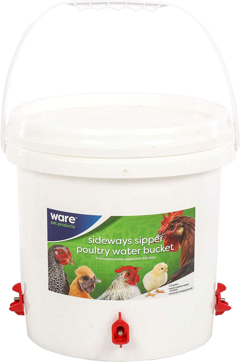 Sideways Sipper - Poultry Water Bucket