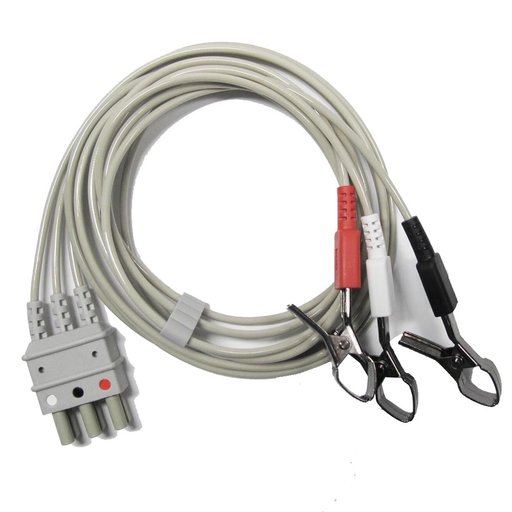 3 lead ECG cable (alligator type)