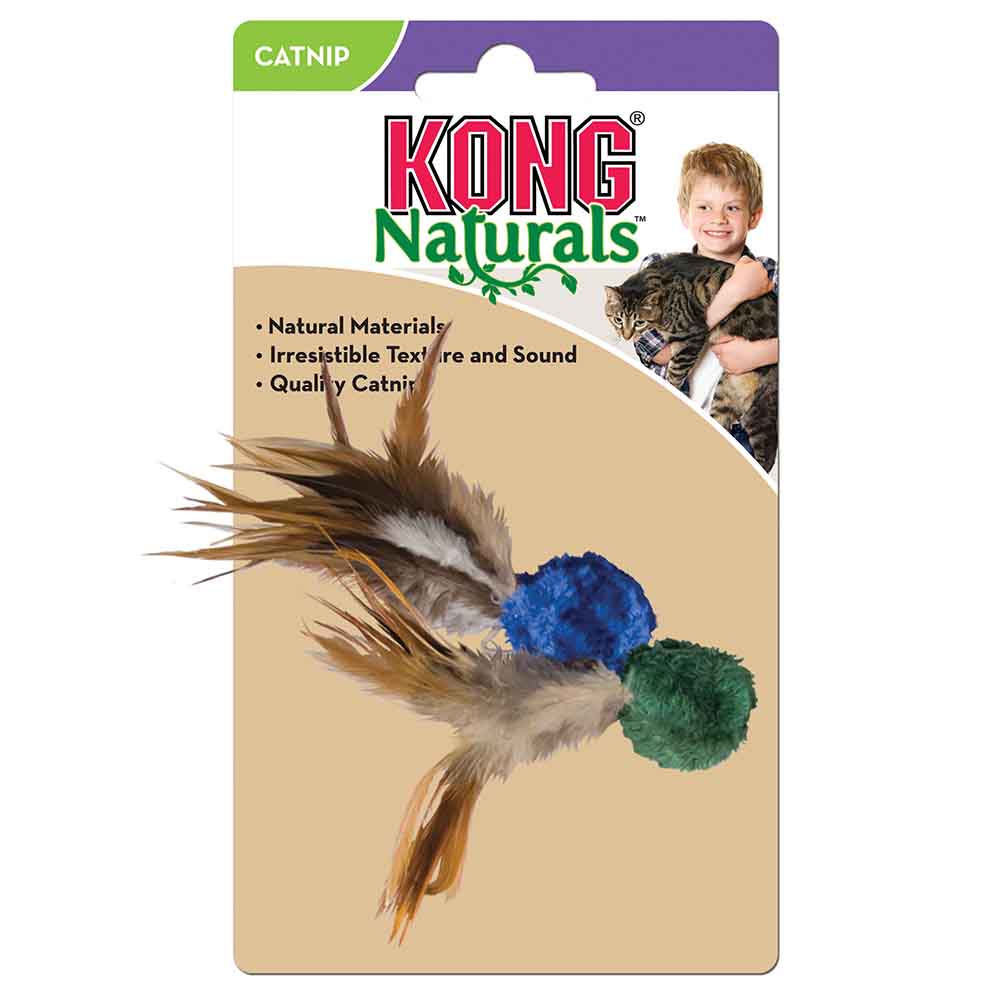 Naturals - Crinkle Ball with Feathers