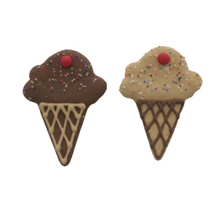 Pointy Ice Cream Cone Cookies
