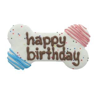 Happy Birthday Bone Cookie