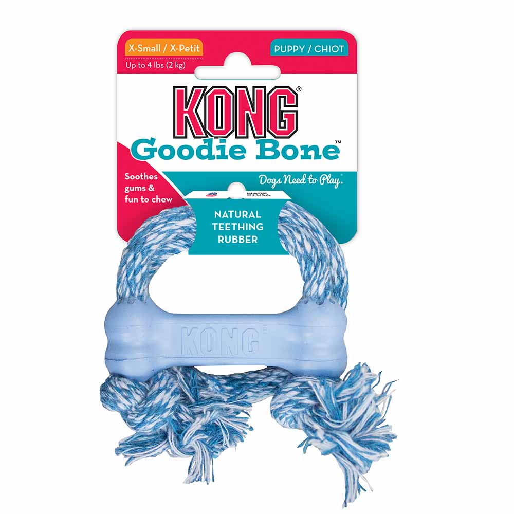 Puppy KONG Goodie Bone with Rope
