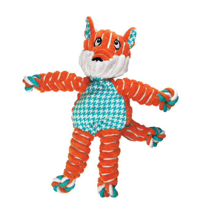 kong floppy knots fox dog toy